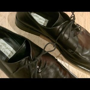 Men’s (very nice) Mezlan Shoes. Sz 12. Black Leather. Possibly Cursed
